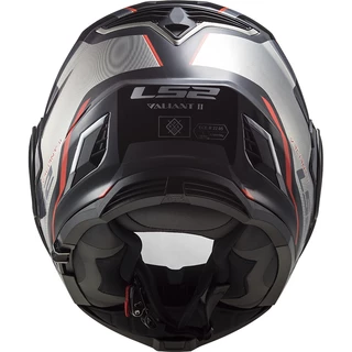 Flip-Up Motorcycle Helmet LS2 FF900 Valiant II Hub Chrome P/J