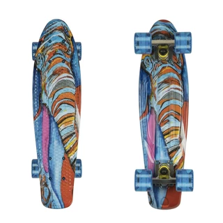 ArtFish Elephant 22" Penny Board - silber-transparent blau - silber-transparent blau