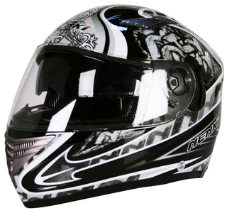 NENKI NK-830 Motorcycle Helmet - Flowery White-Grey