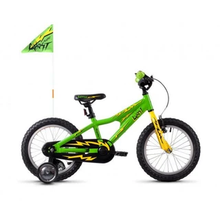 Detský bicykel Ghost Powerkid 16" - Green / Yellow