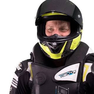 Závodní airbagová vesta Helite e-GP Air, elektronická