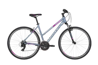 Női cross kerékpár Kellys CLEA 10 - Szürke rózsaszín