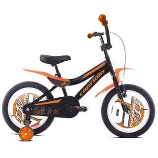 Gyerek kerékpár Capriolo Kid 16" - modell 2020 - fekete-narancs