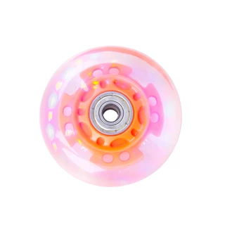Light Up In-Line Wheel PU 70*24 mm with ABEC 5 Bearings - Orange