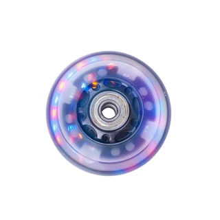 Light Up Inline Skate Wheel PU 64*24mm with ABEC 5 Bearings - Black