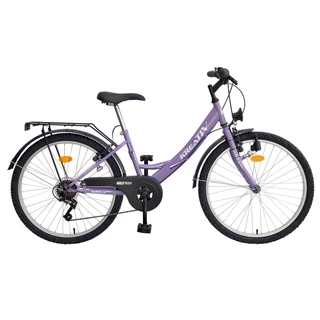 Junior kerékpár DHS 2414 Kreativ 24" - 2014 modell - lila