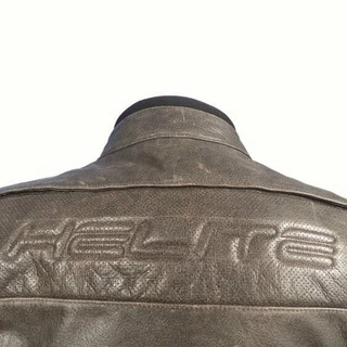 Leather Airbag Jacket Helite Roadster Vintage Brown - Brown