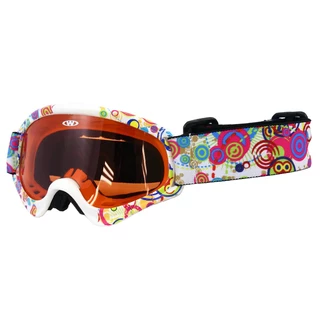 Kids ski goggles WORKER Sterling with graphics - Z12-WHT- white graf.
