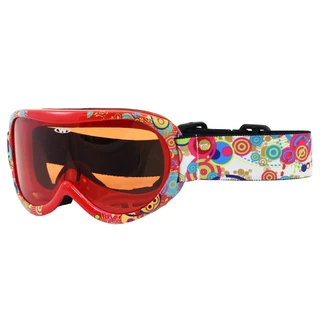 Kids ski goggles WORKER Miller with graphics - Z12-RED- red graf.