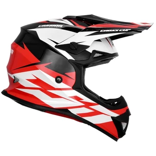 Motocross Helmet Cassida Cross Cup Two - Red/White/Black