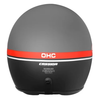 Motoros sisak Cassida Oxygen Jawa OHC - matt szürke/piros/fekete/fehér