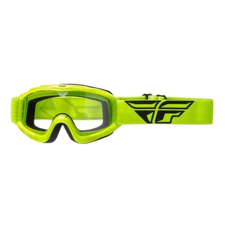 Motocross Goggles Fly Racing Focus 2019 - Fluo Yellow, Clear Plexi without Pins