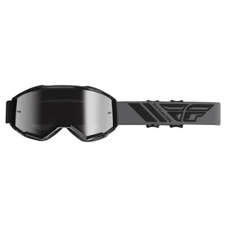 Motocross Goggles Fly Racing Zone 2019 - Black, Silver Chrome Plexi