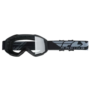 Motocross Goggles Fly Racing Focus 2019 - Black, Clear Plexi without Pins