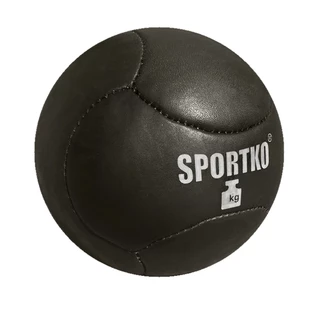 SportKO Medbol 12kg Echtes Leder-Medizinball