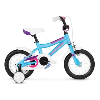 Detský bicykel Kross Mini 2.0 12" - model 2019 - Blue / Pink / Violet Glossy