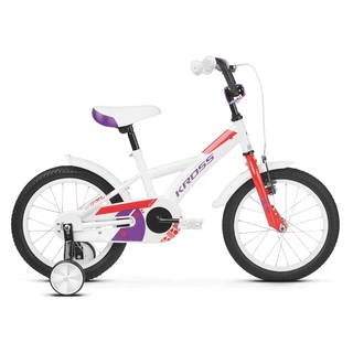 Children’s Bike Kross Mini 3.0 16” – 2019 - White/Red/Violet Glossy