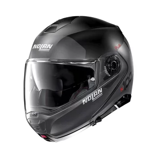 Motorcycle Helmet Nolan N100-5 Plus Distinctive N-Com P/J - Flat Black - Flat Black