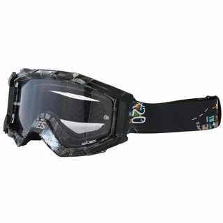 Motorcycles glasses W-TEC Major with graphics - Black Graphics