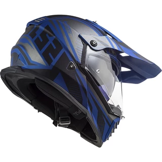 Motorcycle Helmet LS2 MX436 Pioneer Evo - Evolve White Cobalt