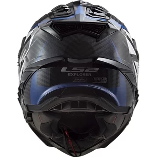 Enduro Helmet LS2 MX701 Explorer C Focus - Gloss Blue White Red