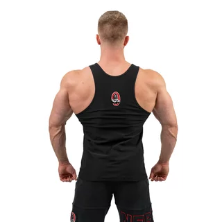 Męska koszulka na ramiączkach fitness Nebbia Strength 714 - Czarny