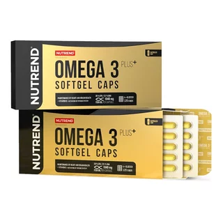 Rybí olej Nutrend Omega 3 PLUS Softgel Caps, 120 kapslí