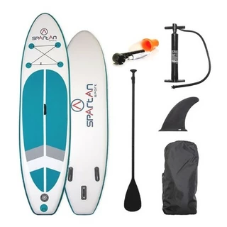 Paddle Board w/ Accessories Spartan SUP 10’ White-Turquoise Blue