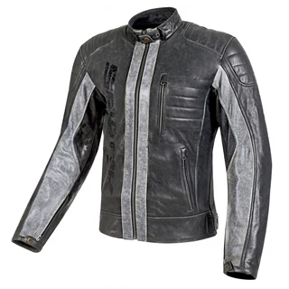 Men’s Leather Motorcycle Jacket Spark Hector - Black