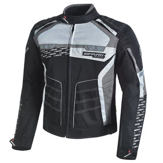 Men’s Textile Motorcycle Jacket Spark Mizzen - Black-Grey - Black-Grey