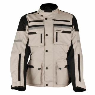 Men's Moto Jacket W-TEC Rolph - Light Grey-Black