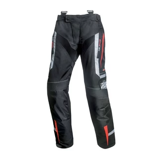 Pánské textilní moto kalhoty Spark Mizzen - černo-šedá - červeno-černá