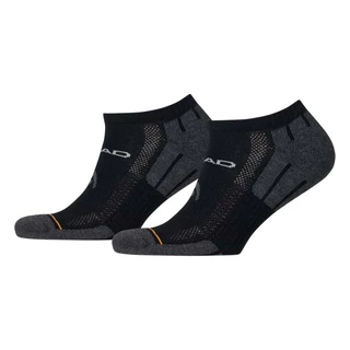 Kotníkové ponožky Head Performance Sneaker UNISEX - 2 páry - černo-šedá