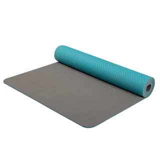 Doppelschichtmatte Yate Yoga Mat TPE - türkis-grau