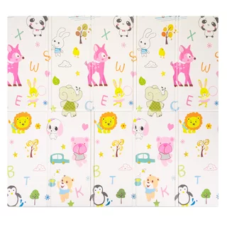 Folding Children’s Mat inSPORTline Michlino 180 x 200 x 1.2 cm - Město/Velryby