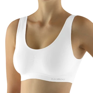 Bra with Wide Shoulder Straps EcoBamboo - White - White