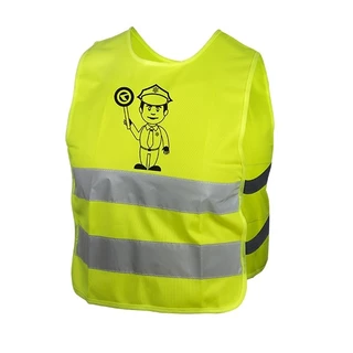 Children’s Reflective Vest Kellys Starlight - Smiley, XS - Policeman