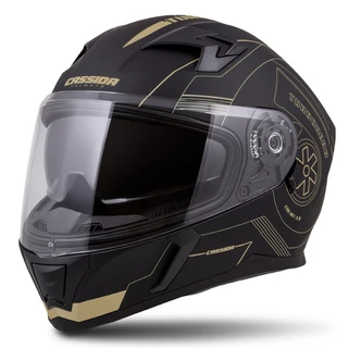 Motorcycle Helmet Cassida Integral 3.0 Turbohead - Black Matte/Gold - Black Matte/Gold