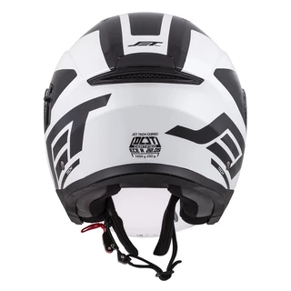 Motorcycle Helmet Cassida Jet Tech Corso - Black/White