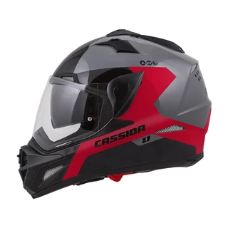 Cassida Tour 1.1 Spectre Motorradhelm - grau/weiss/schwarz