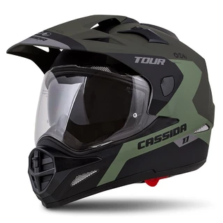 Motorcycle Helmet Cassida Tour 1.1 Spectre - Matt Army Green/Grey/Black