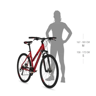 Női cross kerékpár KELLYS CLEA 10 28" - 2021 - Szürke rózsaszín