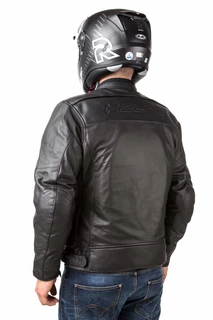 Airbag kabát Helite Roadster Vintage fekete bőr - Fekete