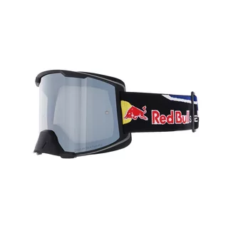 Motokrosové brýle RedBull Spect Strive, černé matné, plexi stříbrné zrcadlové