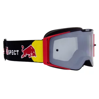 Motocross Goggles RedBull Spect Torp, černé/červené matné, plexi stříbrné zrcadlové