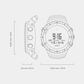 Outdoor Sporttester Suunto CORE Regular Black