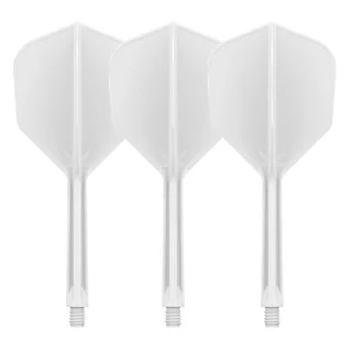 Dart Flights Target K-Flex No.6 Medium – 3-Pack - White - White