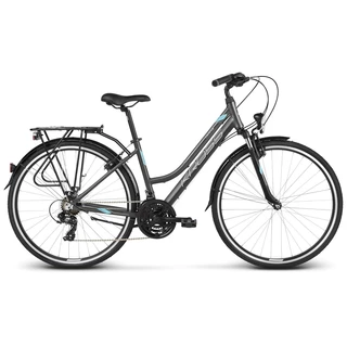 Kross Trans 1.0 28" Damen Trekking Fahrrad - Modell 2020 - graphit/blau/weiss