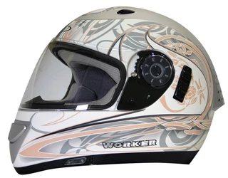 V170 Motorcycle Helmet - Tribal White