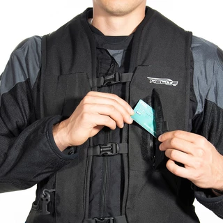 Airbagová vesta Helite Turtle 2 rozšířená, mechanická s trhačkou - černá